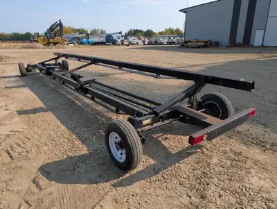 Horst Welding Header Transport Trailer. 4 Wheel Steer. Rear Brakes. Brakes are not tested, we never...