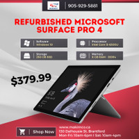 Refurbished (Good) Microsoft Surface Pro 4 12.3"