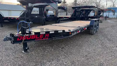 2026 Double A CT147-22 22' Cushion Tilt Equip Trailer 16' tilt - 6' stationary 14,000 gvw Torsion ax...