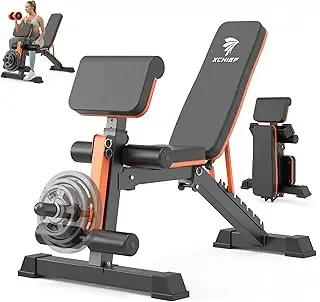 14 months old, everything is half price, bench $130.00, 2 x 25 lbs $40.00, 2x 12lbs $23.00, barbell...