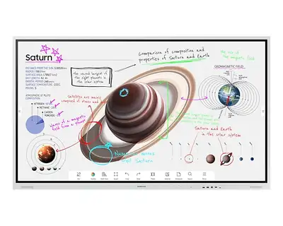 55" Samsung LH55WMRWBGCX Flip 2.0 4K Interactive Display, View more