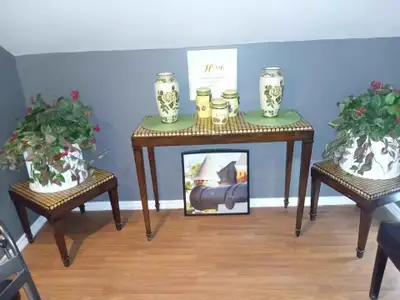 vintage wooden tables / end tables for sale, View more