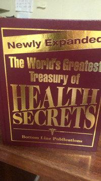 BOOK. HARD COVER. THE WORLD’s GREATEST TREASURY HEALTH SECRETS