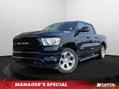Command the road in this powerful 2024 Ram 1500 Big Horn Crew Cab. Boasting a potent 5.7L HEMI VVT V...