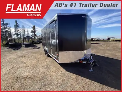 2026 ROYAL 8'X18' ENCLOSED CARGO TRAILER Color: Silver Width: 8' Length: 16' Straight Wall + 2' V-no...