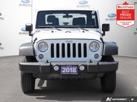 New Price! Bright White Clearcoat 2018 Jeep Wrangler JK Sport - Super Low KMs - Stereo Upgraded 4WD... (image 7)