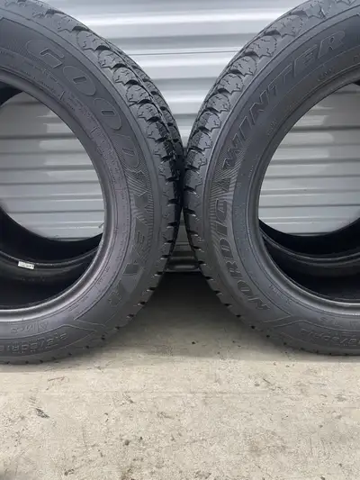 Set4: 215/60R16 95S Goodyear Nordic Winter. FIRM $200: Four Used Winter Tires. FIRM Tires Tread Dept...