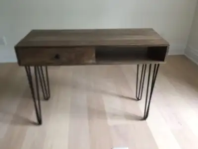 Wood Desk with Drawer