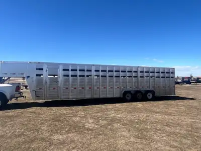 35’ Duralite Trail Drive Aluminum Stock Trailer; 7.5 Wide ALT35 SSW2500 Series - Just Arrived!!! Pic...