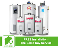 Hot Water Tank Replacement - $0 Down - SAME DAY