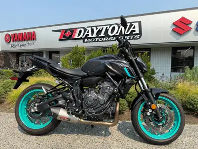 2024 YAMAHA MT07.) STK#24MT07GT. FACTORY EXTENDED WARRANTY UNTIL 06/29/2030 . Grey and Turquoise Ice...