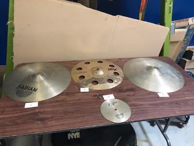 Cymbals Crash & Ride, Zildjan &  Sabian  Used., View more