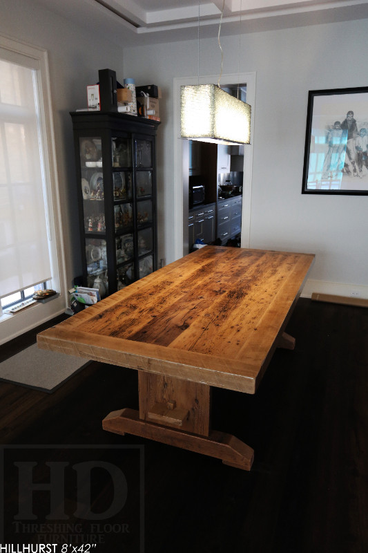Ontario Barnwood Trestle Tables / www.table.ca in Dining Tables & Sets in Cambridge - Image 3