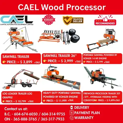 New CAEL Wood Processor CERTFIED & WARRANTY INCLUDED, View more