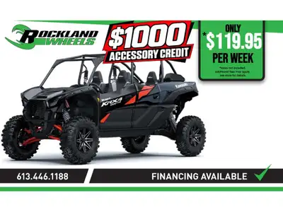 2027 Kawasaki TERYX KRX4 1000 TR For a limited time, get a $500 ACCESSORY CREDIT on select machines...