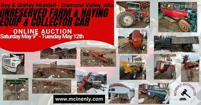 Mundell Farm & Haying Equip Online Auction Diamond Valley AB, View more