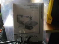 16"scroll saw var speed on stand hardly ever used,