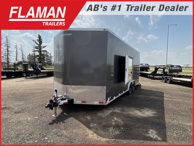 Spring Clearout - $500 Off + Free Escape Door!! 2026 ROYAL 8.5'X20' + 2' V-NOSE ENCLOSED CARGO TRAIL...