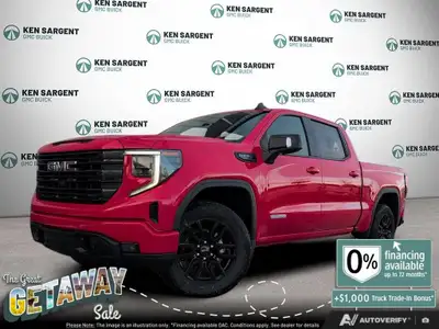 Experience the all-new 2026 GMC Sierra 1500 Elevation in a striking Red finish, boasting a robust 44...