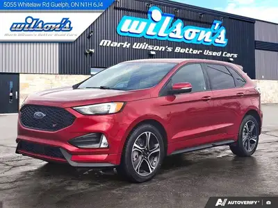 Look at this certified 2023 Ford Edge ST AWD | Split Leather/Suede | Cruise | Heated Wheel + Seats |...