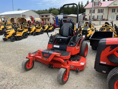 Iron Inventory Inc! 2024 KIOTI Diesel Zero Turn Lawn Mower 24.5 hp diesel 61" and 72" deck hydaurlic...