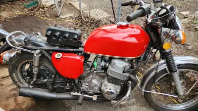 1975 honda cb750 srart/ not runnjng with ownership/ key's, 4 in 1 mufflers, no seat $2000.obo 1973 h...