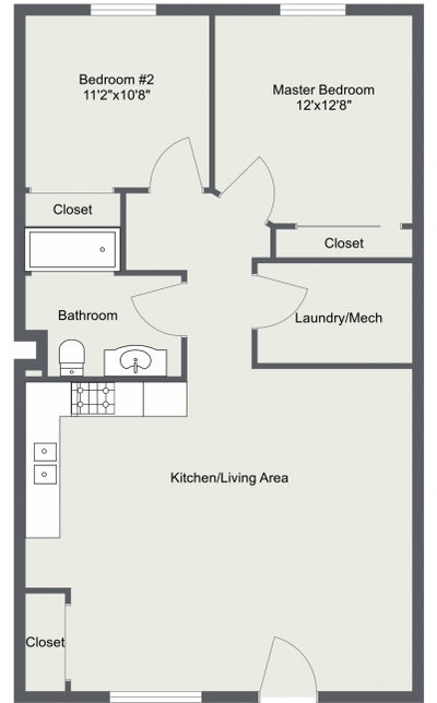 Available September 1st - 2 2-bedroom units 2-bedroom, 1-bathroom unit in newly renovated building....