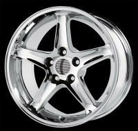 MAGS COBRA R CHROME POUR MUSTANG 5 BOLTS 17X9 2005 A 2009