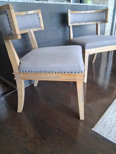 Solid Wood And Grey Dining or Accent ChairsCA$249, View more