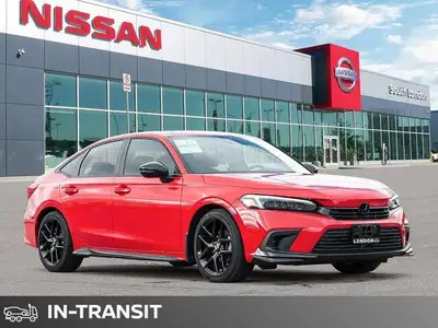 Recent Arrival! Black Cloth. 2024 Honda Civic Sport 4D Sedan Red CVT FWD 2.0L 4-Cylinder DOHC 16V i-...