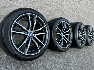 Pirelli PZero Summer Tires and original 20 inch BMW X5M & X6M "Style 611M" Staggered Two-Tone Grey R...
