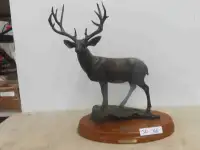 Wind River Muley Metal Sculpture 15" x 20" Limited Edition