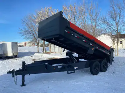 2026 Precision Dump Trailer 7' x 14' with 30" sides 2–7000 lb torsion axles 2-way endgate (barn/spre...