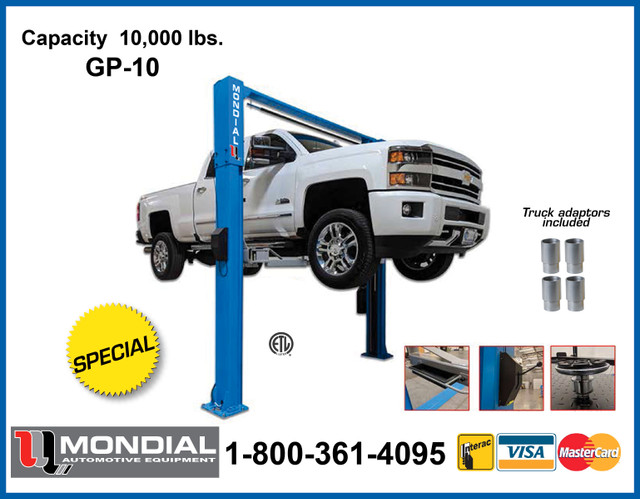 GP9L Two post hoist Auto lift Hydraulic Car lift 9000lbs CSA NEW in Heavy Equipment Parts & Accessories in Kingston - Image 2