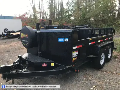 Lightly Used, former rental fleet unit - 2024 Miska 7 Ton Dump Trailer with Contractor Package and 8...