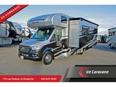 Classe C / B+ 24 pieds Mercedes Sprinter, Forest River Sunseeker MBS 2400T Extérieur : Onyx - Tissu...