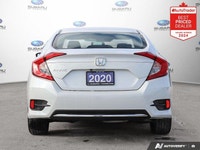 New Price! Odometer is 15626 kilometers below market average! Platinum White Pearl 2020 Honda Civic... (image 3)