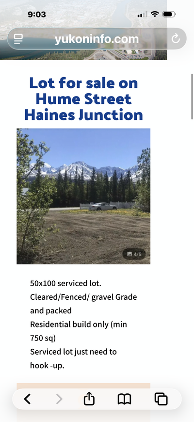 Cleared/ Fenced / Gravel Grade/ and packed Serviced Lot - just need to hook up