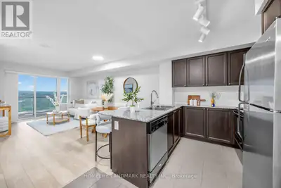 Welcome to this beautifully upgraded 1+1 bed suite with parking, a locker, and unobstructed north-fa...