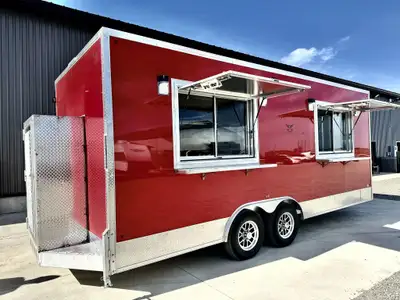 Start Your Own Business TODAY!!!! 8x20 All aluminum Front entrance door 16 Deep fryers 24 Charbroile...