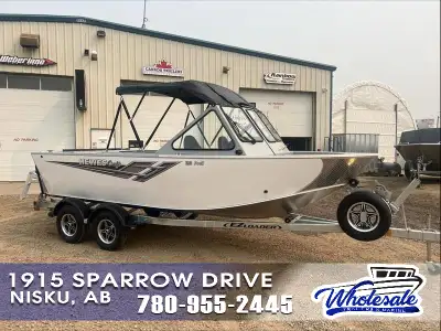2023 Hewes Craft 180 ProV-ET for sale in Nisku, AB Canvas Top: Black, 3-bow Fish Curtain, Full-Wing...