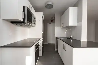 Renovated Akelius one bedroom apartment for rent. Located near King and Jameson in the Parkdale neig...