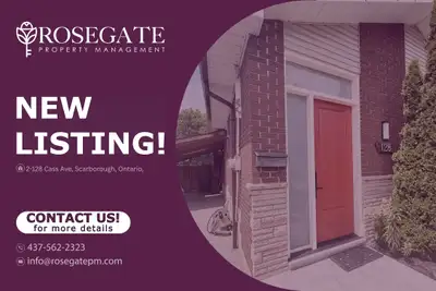 All-Inclusive 2-Bedroom + Den Basement Apartment – Scarborough Welcome to 2–128 Cass Avenue, Scarbor...