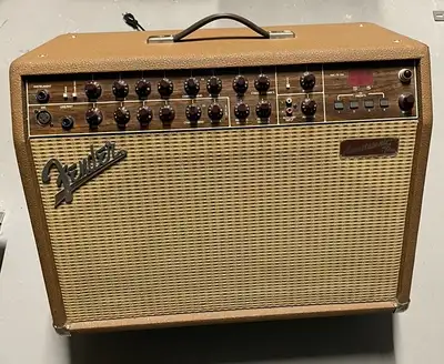 Fender Acoustasonic 80-Watt 2x8" Acoustic Guitar Amp Guitar Comb, View more
