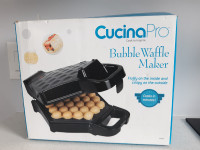 CucinaPro Eletric Non-Stick Bubble Waffle Maker Iron Griddle