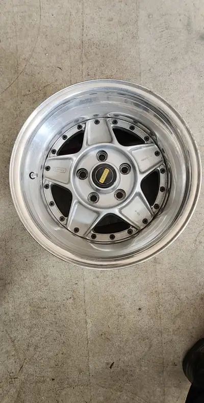 Authentic Simmons 3 Piece B45 Rims Bolt pattern 5x120.65 Fronts 16x9 Rears 16x10