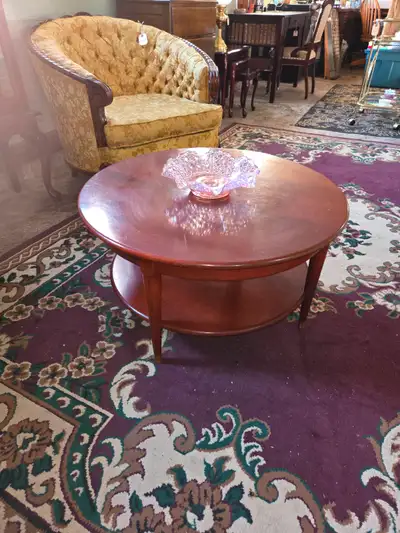 Round Solid Wood Coffee Table, View more