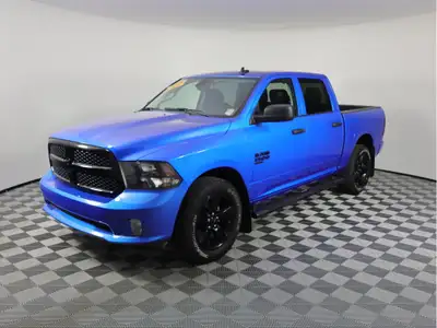 You can expect more from our 2023 RAM 1500 Classic Express Night Edition Crew Cab 4X4 in Hydro Blue...