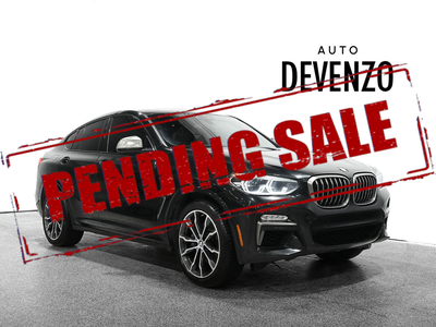 2019 BMW X4 M40i xDrive 355hp Twin Turbo 3.0 I-6, Black on Red Leather, Panoramic Sunroof, Navigatio...