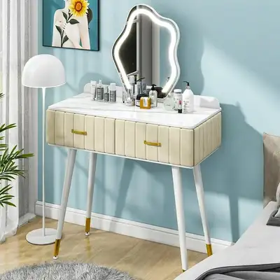 BRAND NEW - UBesGoo Makeup Vanity with 3 Color Lighted Mirror..., View more
